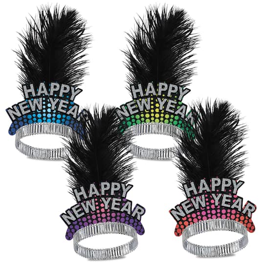 Beistle Cheers To The New Year Tiaras, 50ct.